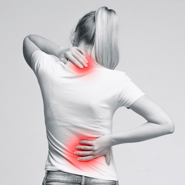 woman with back pain