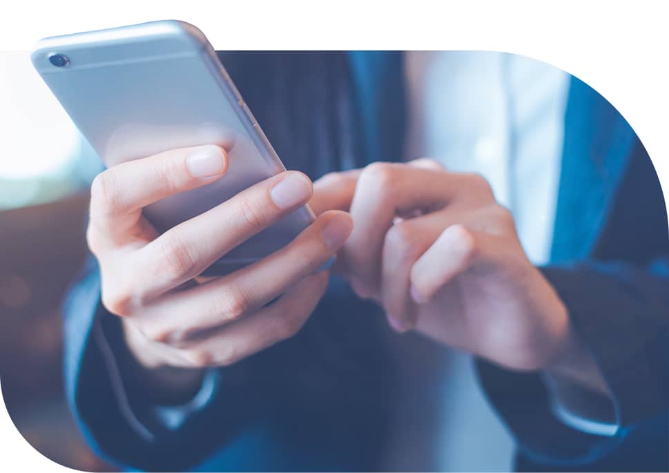 Photo: Person using their phone